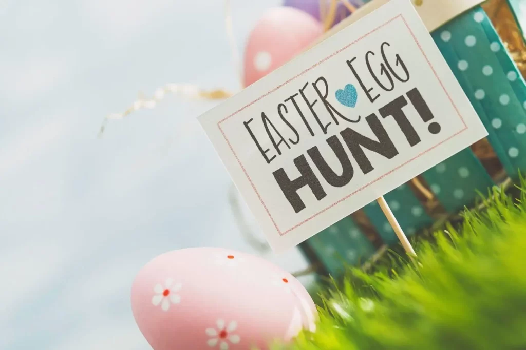 Easter Egg Hunt | Free Easter Hunt & Bingo printable | Easter activities for kids | English & Chinese 