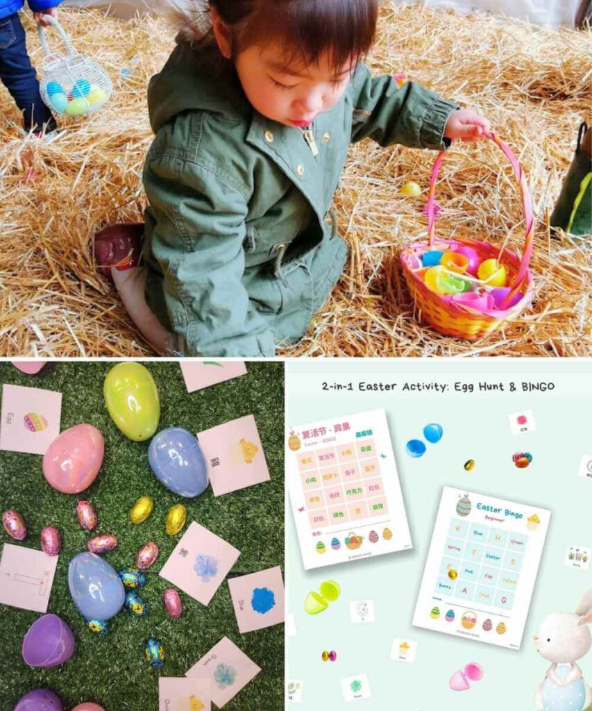 Spring activities for kids, preschoolers, kindergarten | Spring theme | Easter Egg hunt & BINGO