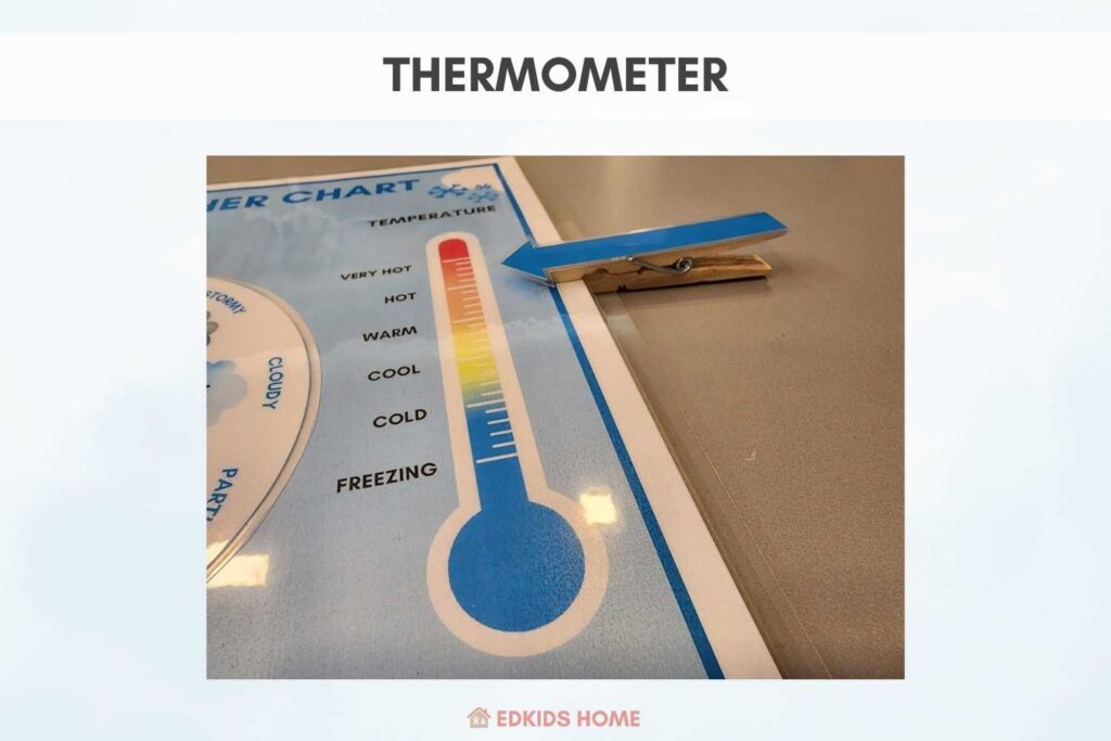 weather activity for preschool | thermometer