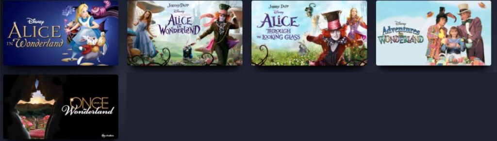 Disney world movies - alice in wonderland