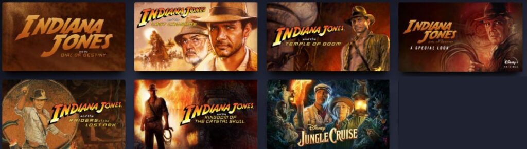 Disney world movies - Indiana Jones