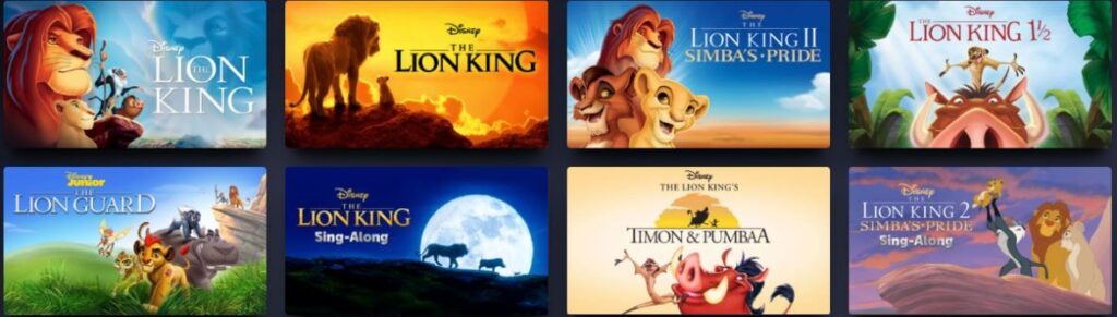 Disney world movies - The lion king
