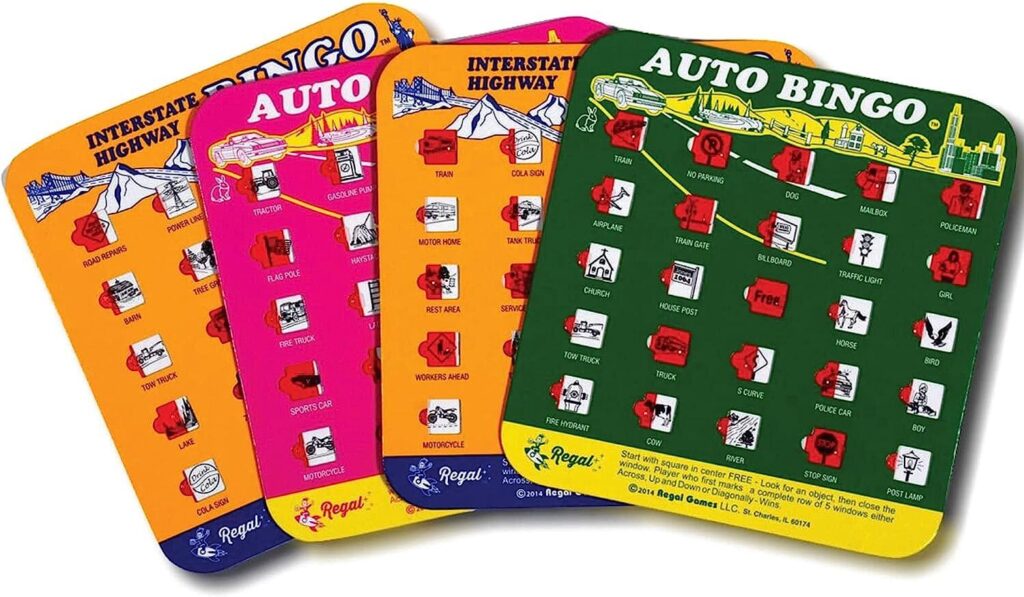 Road Trip essentials for kids | Travel Bingo Cards