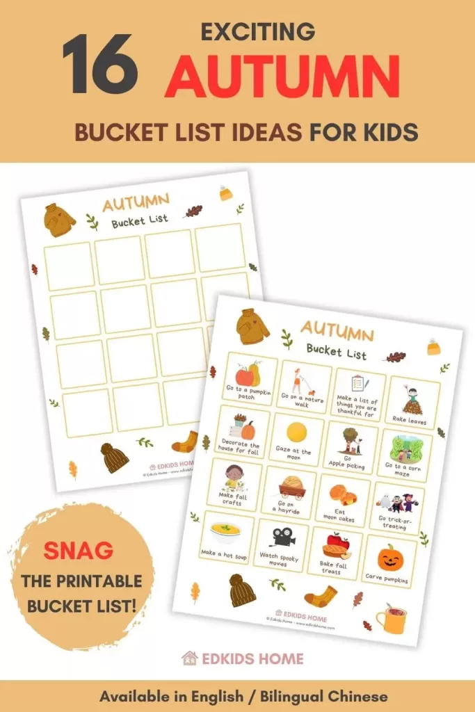 Autumn Bucket List - Pinterest