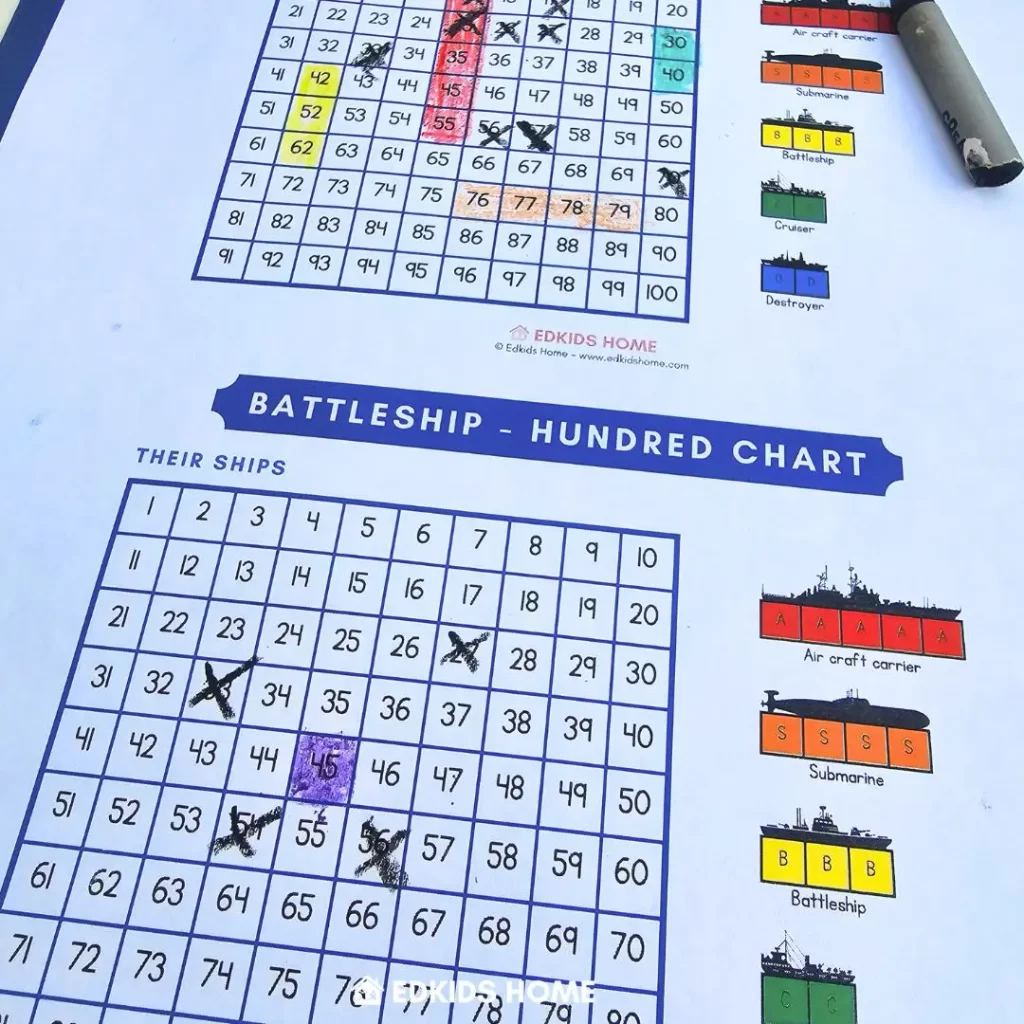 Free Battleship game printable - Available in English & Chinese